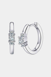 Thumbnail for Moissanite 925 Sterling Silver Huggie Earrings