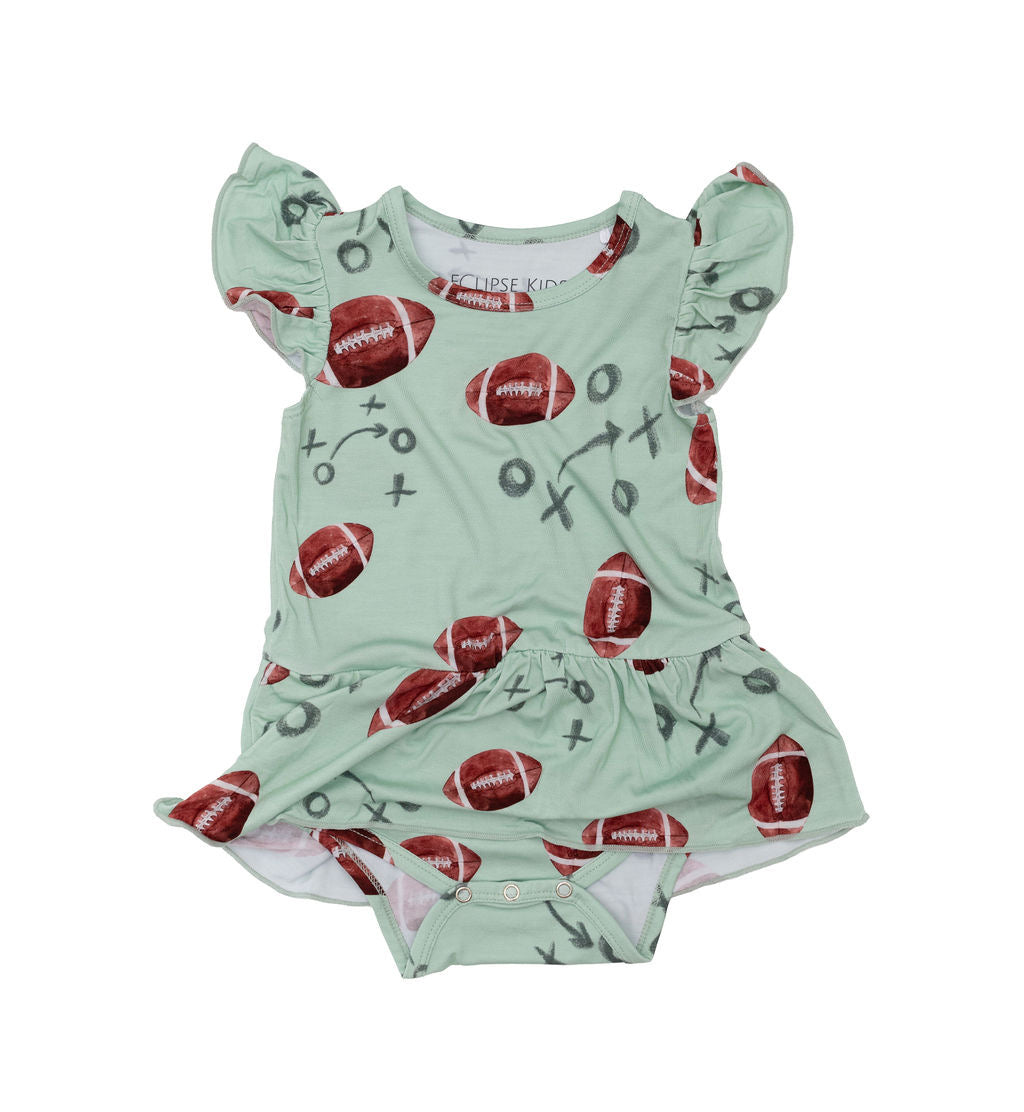 Eclipse Kids - Bodysuit Twirl Dress - Touchdown! -