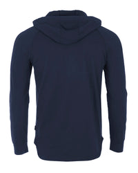 Thumbnail for Men's Pigment Dyed Hoodie - Athletic v Neck Long Sleeve Henley Pullover Shirt - 1 COLOR