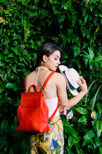 Thumbnail for GUNAS NEW YORK - Livia - Red Vegan Leather Backpack - 1 COLOR -