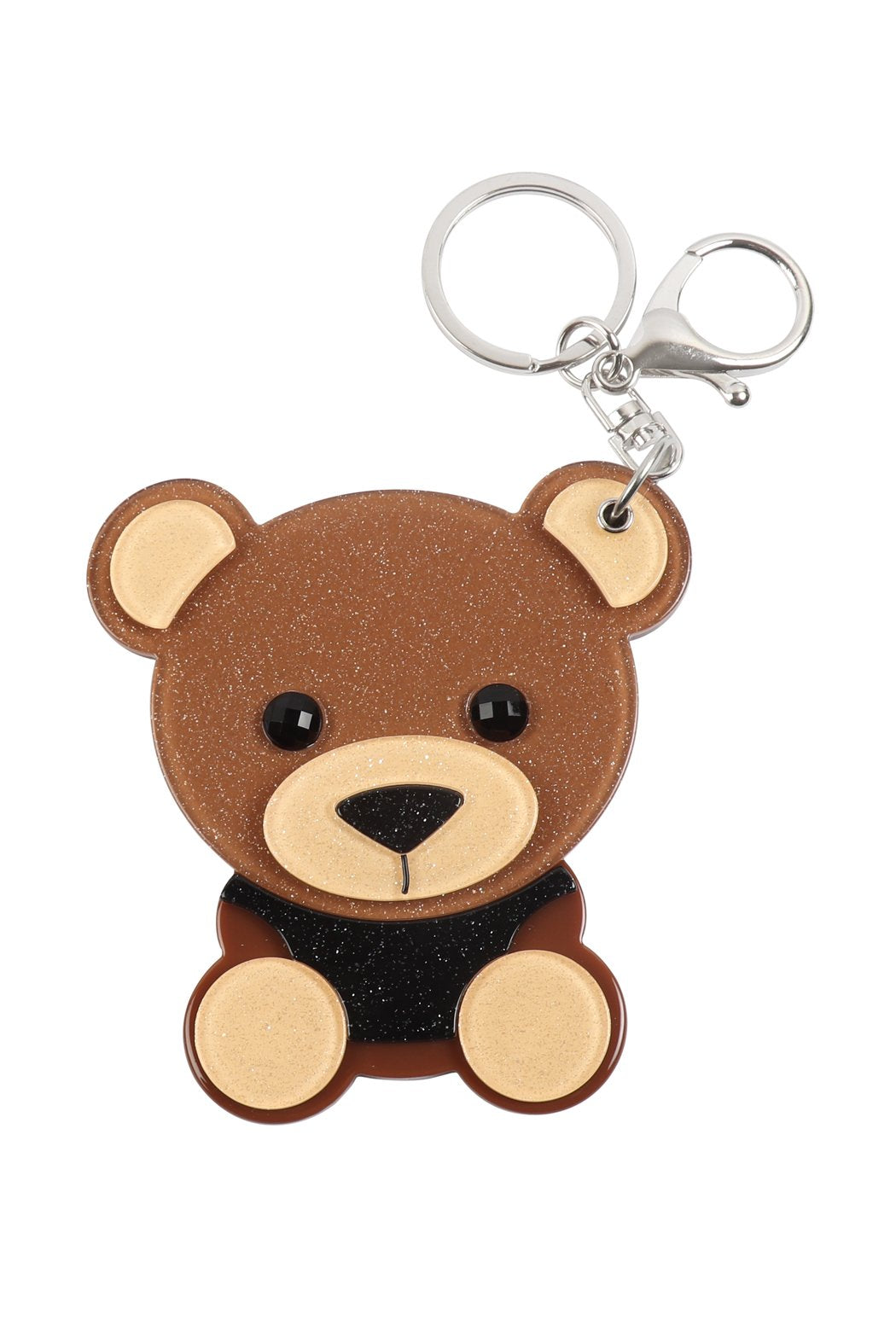 Cute Bear With Mirror Keychain -