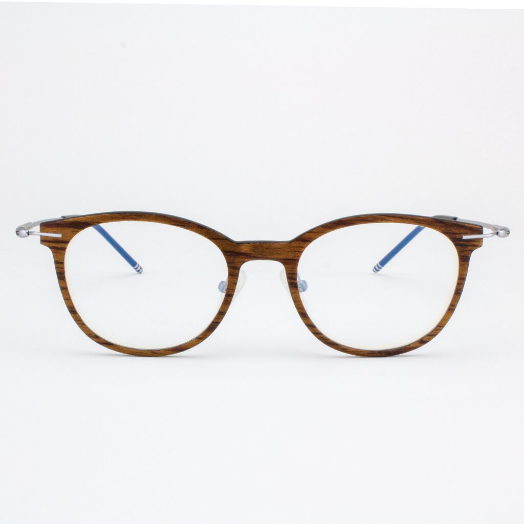 Tommy Owens - Pinellas - Featherlight Titanium & Wood Eyeglasses - 2 COLORS -