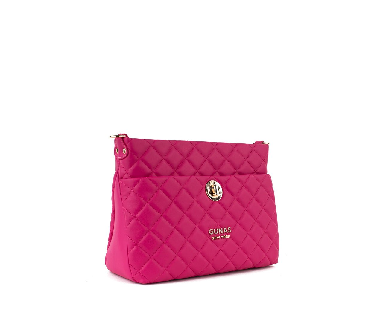 GUNAS NEW YORK - Koi - Pink Quilted Vegan Leather Purse - 1 COLOR -