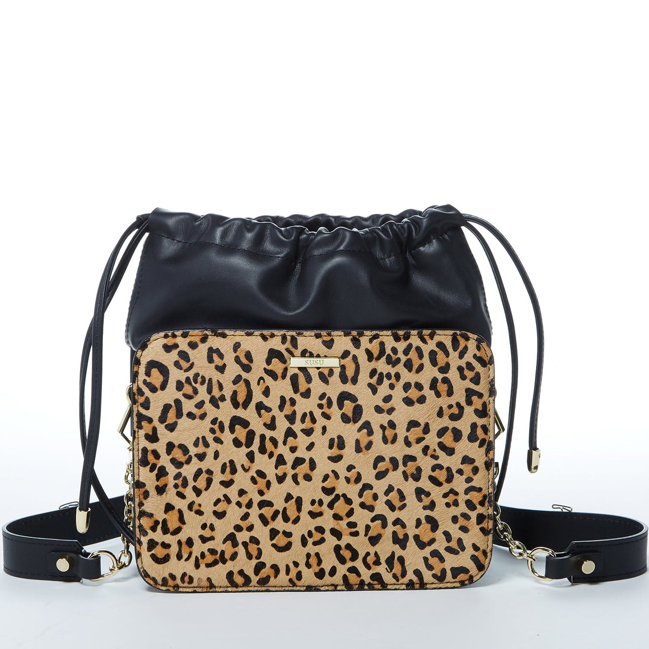 Patricia Black Leopard Leather Purse -