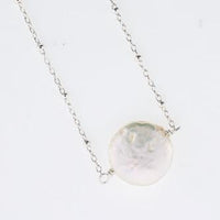 Thumbnail for Christy Jean - Coin Pearl Sterling Silver Necklace -