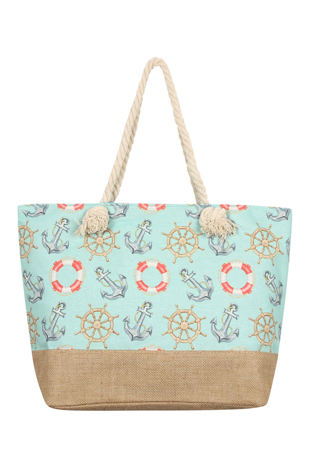 Anchor Print Tote Bags - 8 COLOR STYLES -