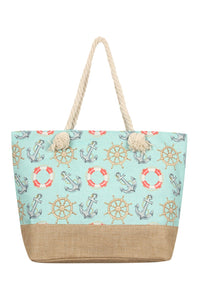 Thumbnail for Anchor Print Tote Bags - 8 COLOR STYLES -