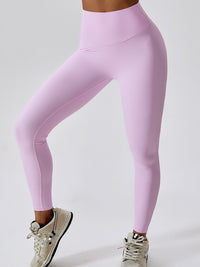 Thumbnail for Wide Waistband Slim Fit Sports Leggings - Pants - T - 5 COLORS -