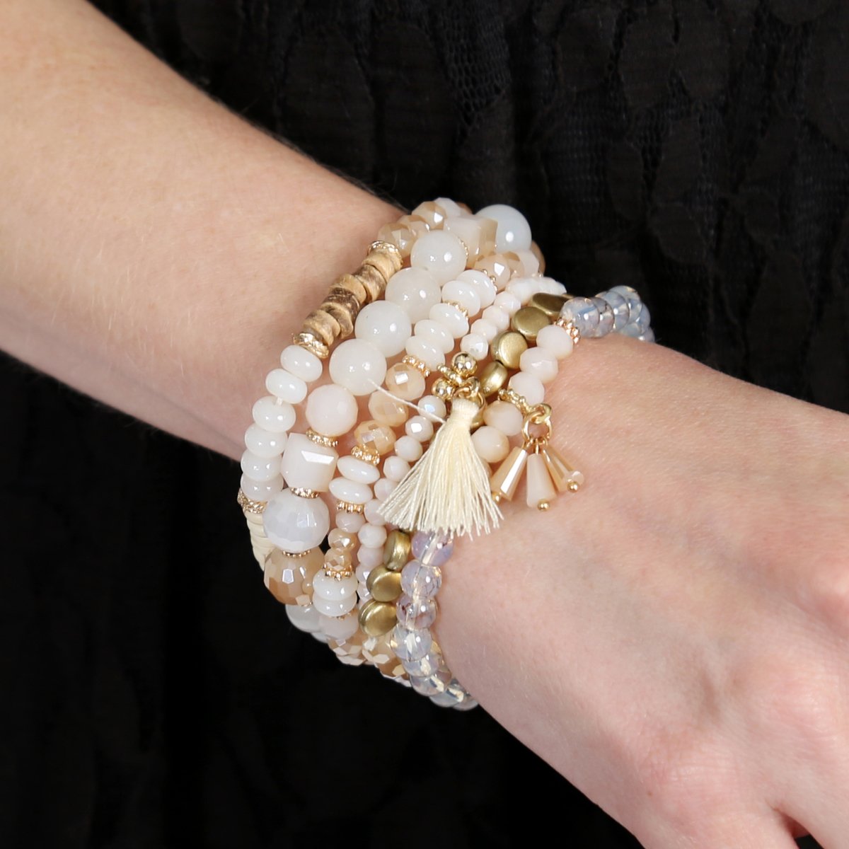 Beads Stack Bracelet - 5 COLORS