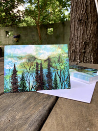 Thumbnail for Green Sky Landscape : Greeting Card - 5