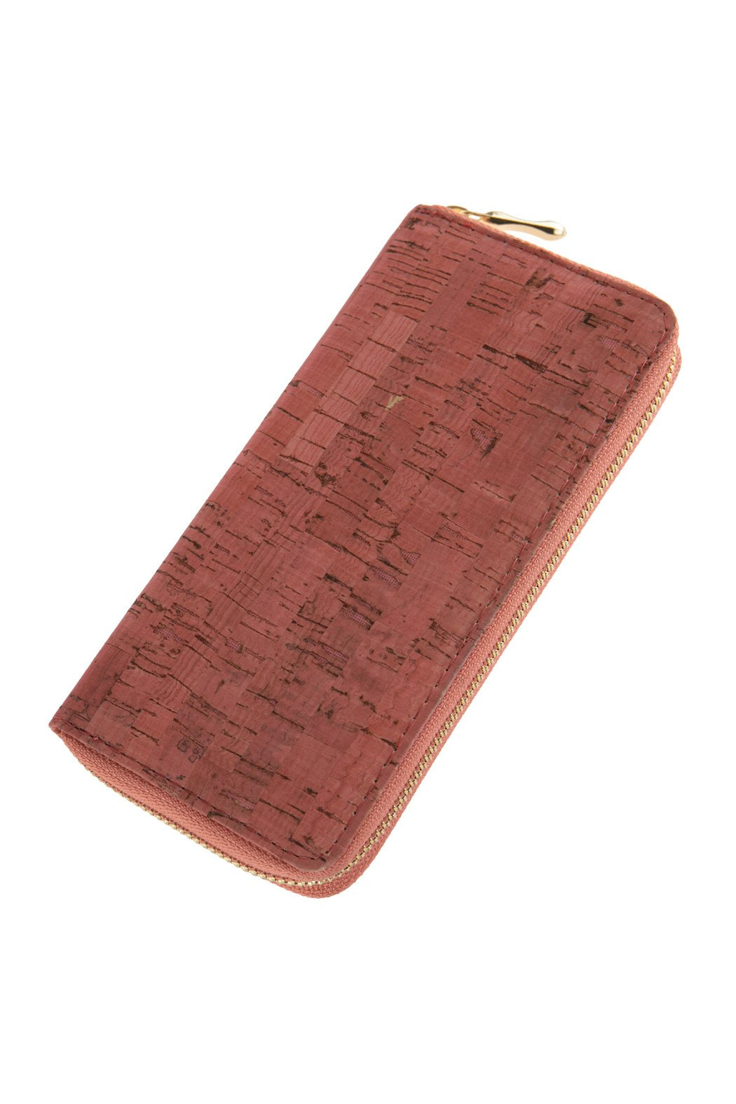 Cork Single Zipper Wallet - 6 COLORS -