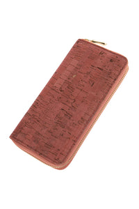 Thumbnail for Cork Single Zipper Wallet - 6 COLORS -