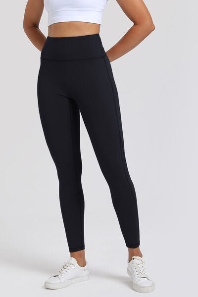 High Waist Active Leggings - T - 7 COLORS -