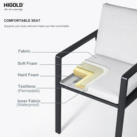 Thumbnail for HIGOLD - 6801 Nofi Outdoor Dining Chairs set - [11-13 DAY DELIVERY] - 2 PCS. -