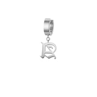 Thumbnail for Mister - Old English Initial Earring - ALL 26 LETTERS - 2 FINISHES - FIND YOURS! -