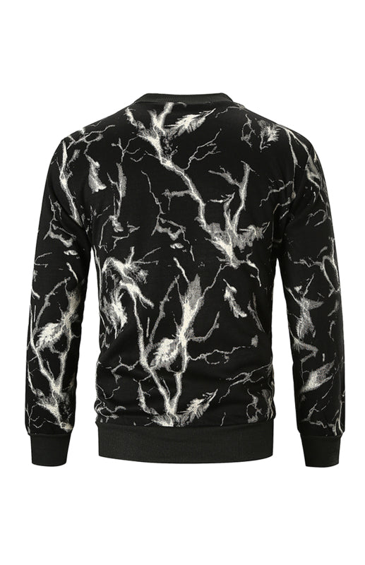 Men's Fashion Casual Print Sweatshirt - K - 3 COLORS -