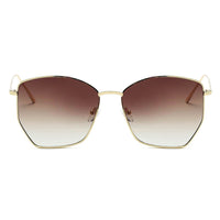 Thumbnail for Cardiff | S2073 - Women Oversize Geometric Metal Fashion Sunglasses - 5 COLORS -