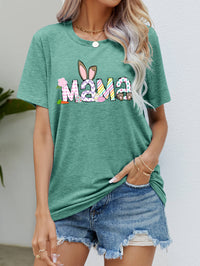 Thumbnail for Easter MAMA Graphic Round Neck T-Shirt - T - 6 COLORS -