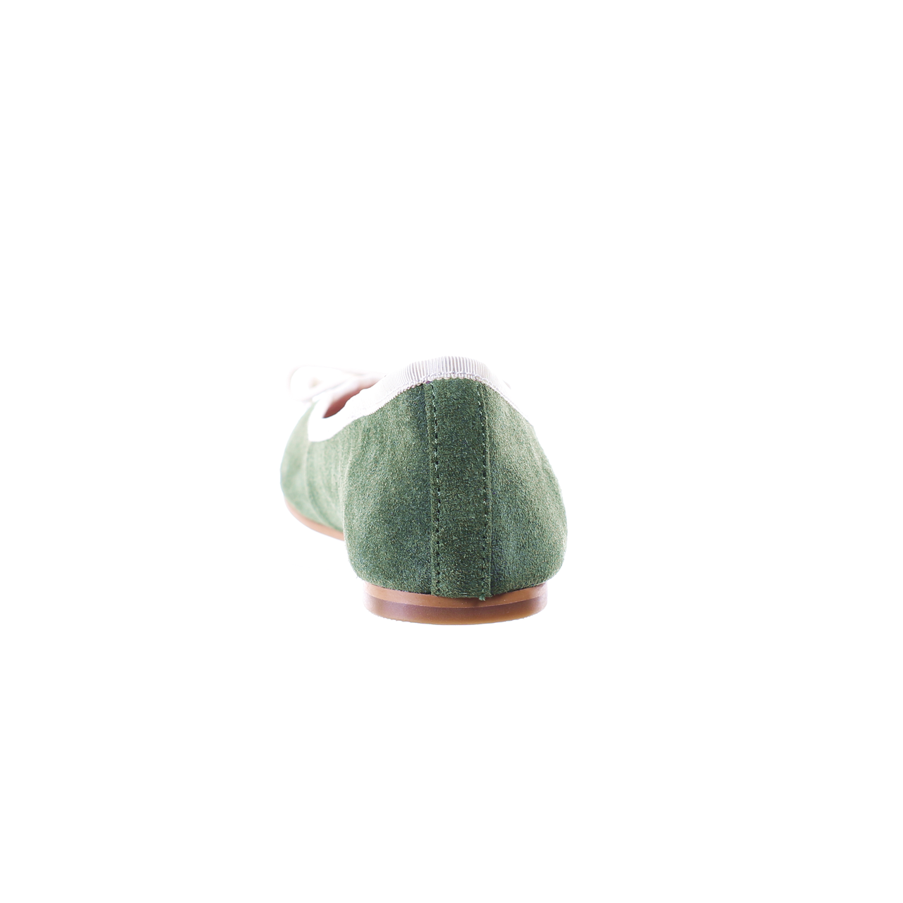 Bow Suede Ballerina (Green) -