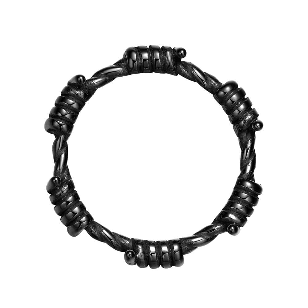 Mister - Barb Wire Ring - 5 SIZES - 2 COLORS -