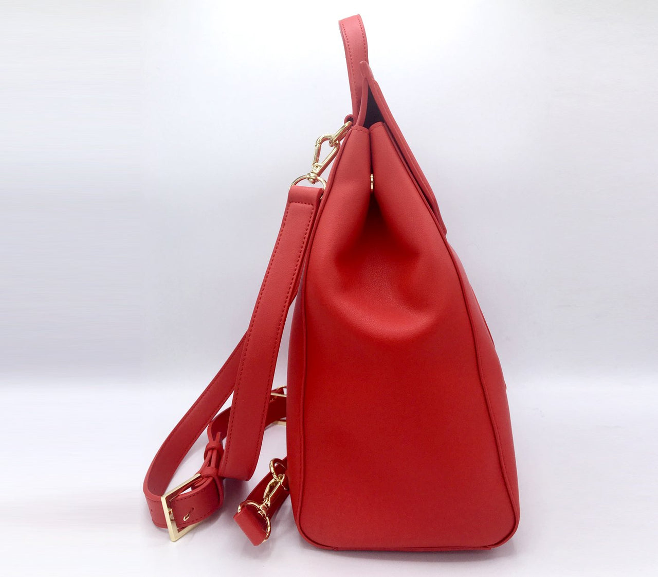 GUNAS NEW YORK - Livia - Red Vegan Leather Backpack - 1 COLOR -