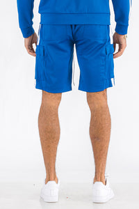 Thumbnail for Two Stripe Cargo Shorts - 1 COLOR -