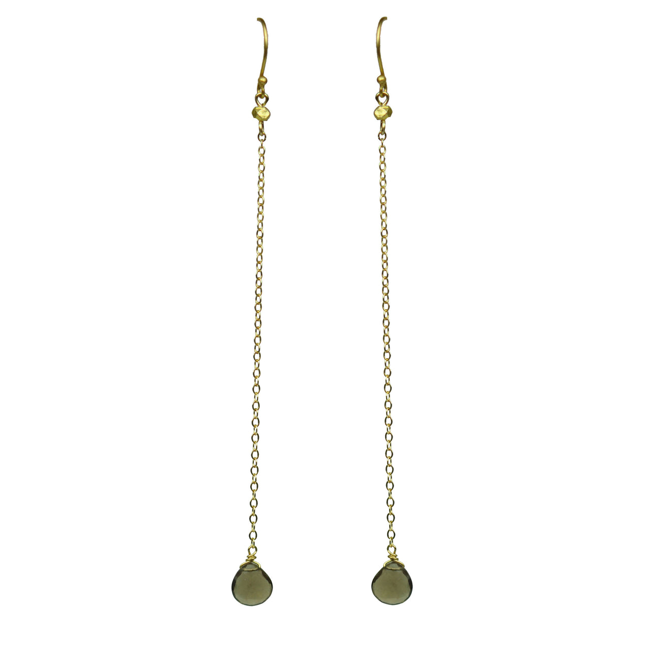 Gena Myint - Smoky Topaz Duster Earrings -