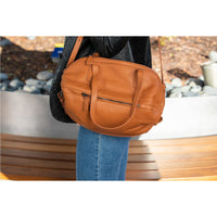 Thumbnail for Catherine Leather Satchel Bag Brown -