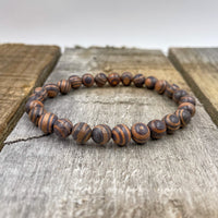 Thumbnail for Union - Zebra Rosewood Mala Beaded Bracelet -