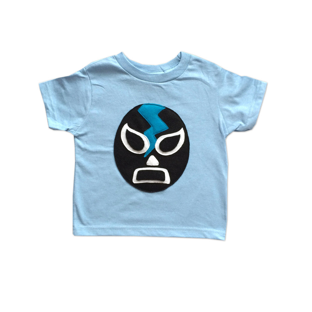 Kids T-Shirt - Luchador Negro - Black Mexican Wrestler Toddler Shirt - Lucha Libre -