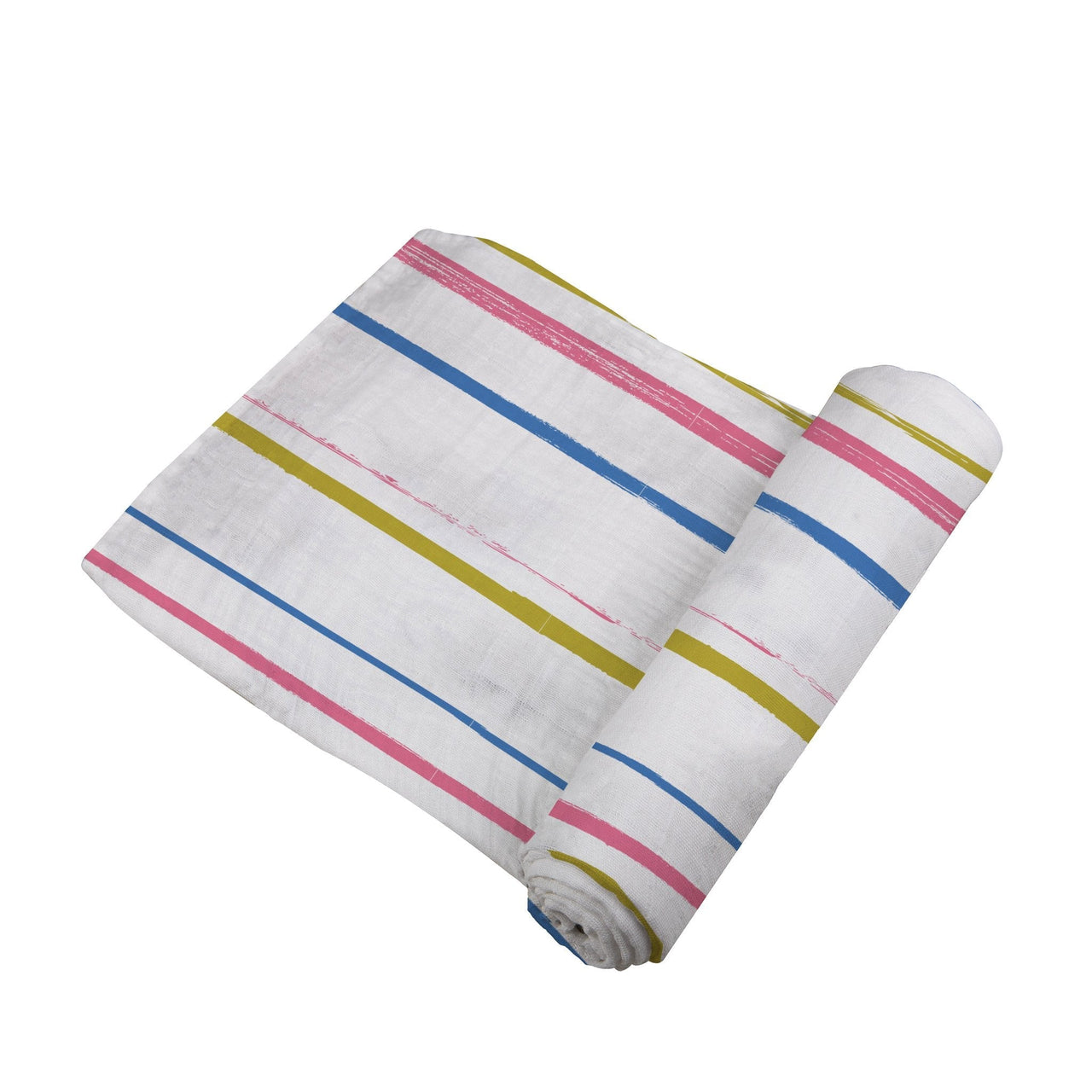 Newcastle - Watercolor Stripe Cotton Muslin Swaddle -