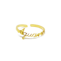 Thumbnail for Ellison & Young - Scripted Zodiac Ring - 18K Gold plated - ALL 12 SIGNS / FIND YOURS! -