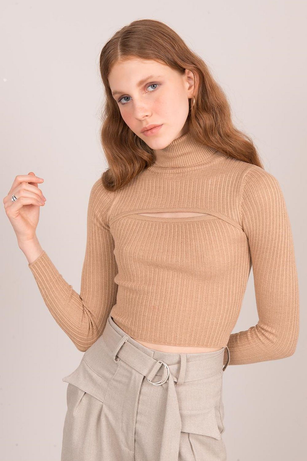 Turtleneck - by Sally Fashion - 1 COLOR -