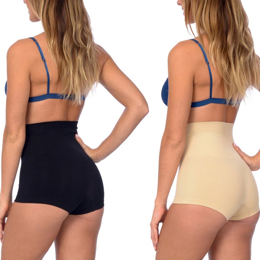 Seamless High Waist Boy Short Shaper 2 Pack -