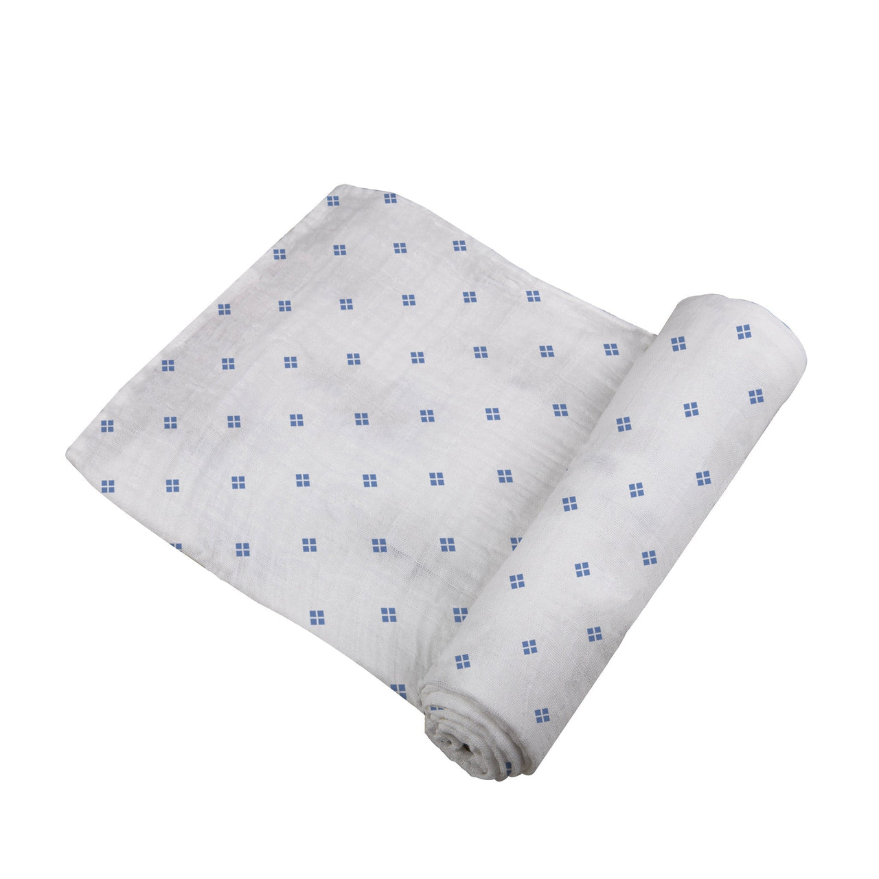 Newcastle - Periwinkle Diamond Polka Dot Swaddle -