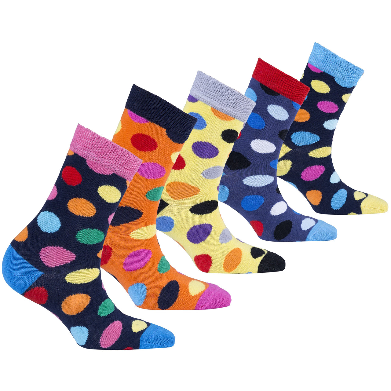 Kids Modern Dots Socks - 5 PACK -