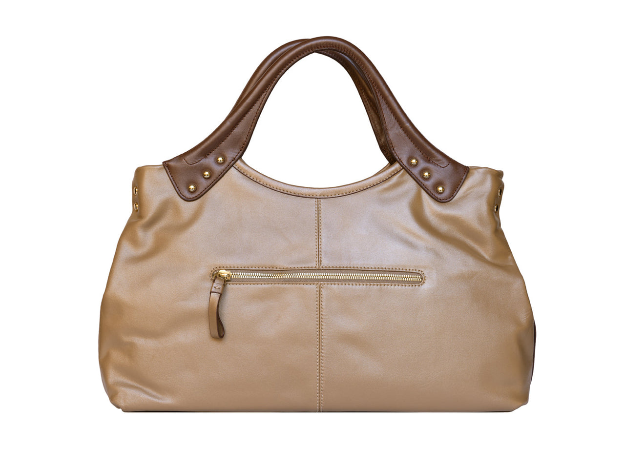 Feather Brown Tote - 1 COLOR -