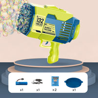 Thumbnail for 132 Holes Electric Bubble Gun - Outdoor use  (5 PCS.) - [30 DAY DELIVERY] - 3 COLORS - BUBBLE CONCENTRATE -