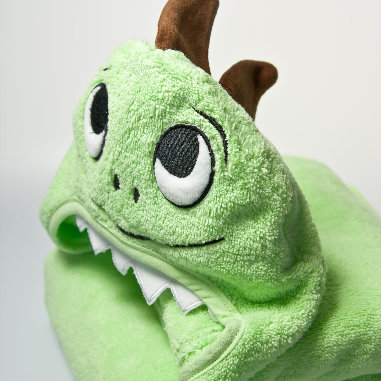 Little Ashkim - Dino Hooded Cotton Turkish Towel -