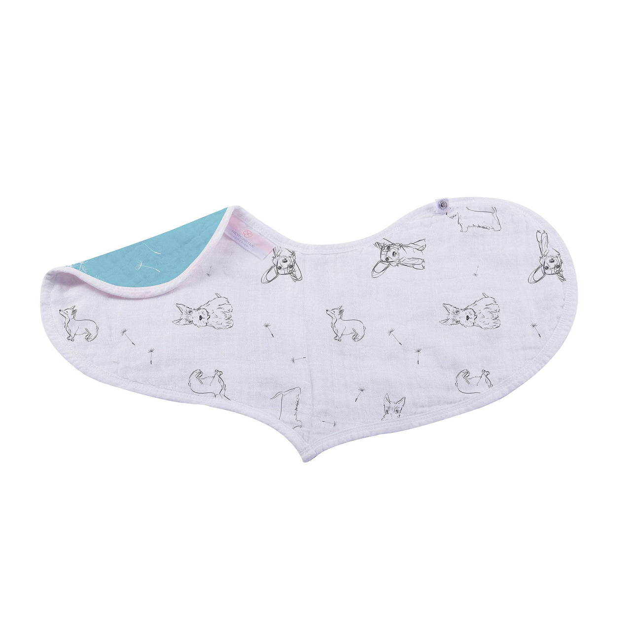 Newcastle - Dandelions Bamboo Heart Bib 2pk -