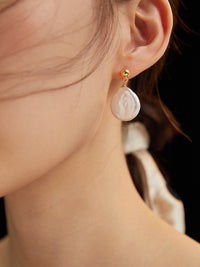 Thumbnail for Baroque Pearl Chunky Irregular Drop Earrings