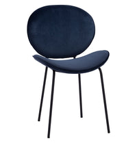 Thumbnail for GFURN - Ormer Dining Chair - Navy Velvet -