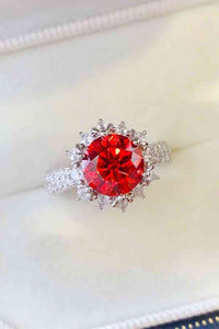 Thumbnail for 2 Carat Moissanite 925 Sterling Silver Halo Ring