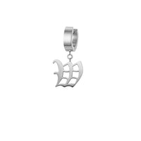 Thumbnail for Mister - Old English Initial Earring - ALL 26 LETTERS - 2 FINISHES - FIND YOURS! -