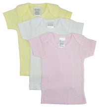 Thumbnail for Bambini Girls Pastel Variety Short Sleeve Lap T-Shirts - 3 PACK -