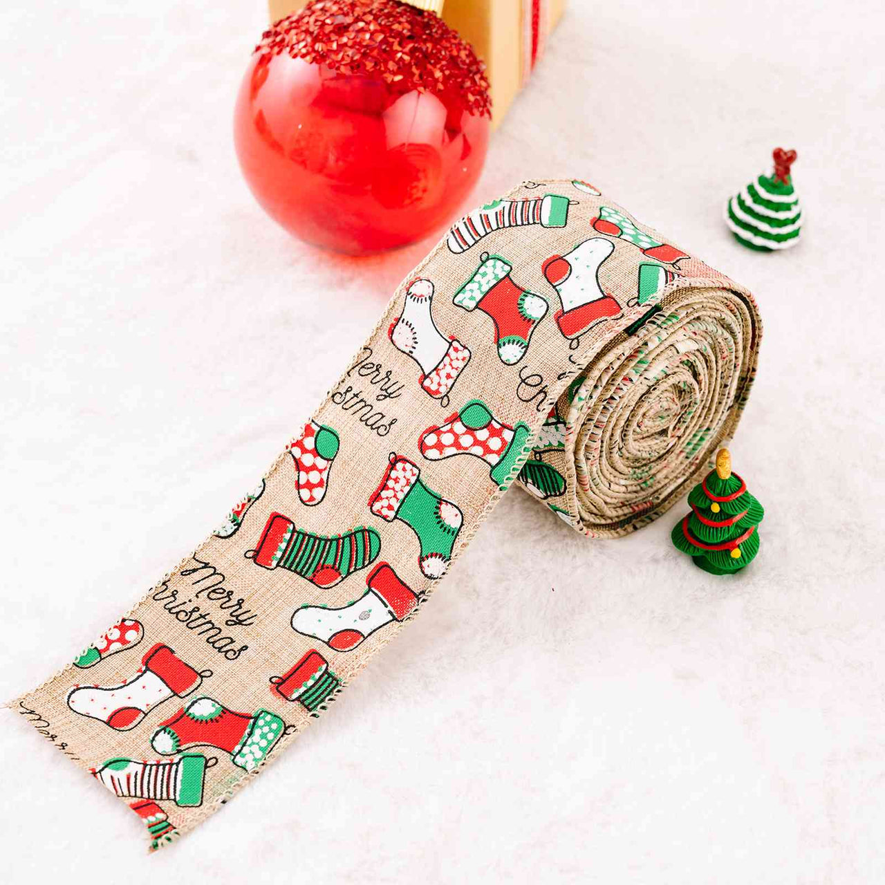 Christmas Polyester Ribbon - [5-10 DAY DELIVERY] - T - 9 PATTERNS/STYLES -