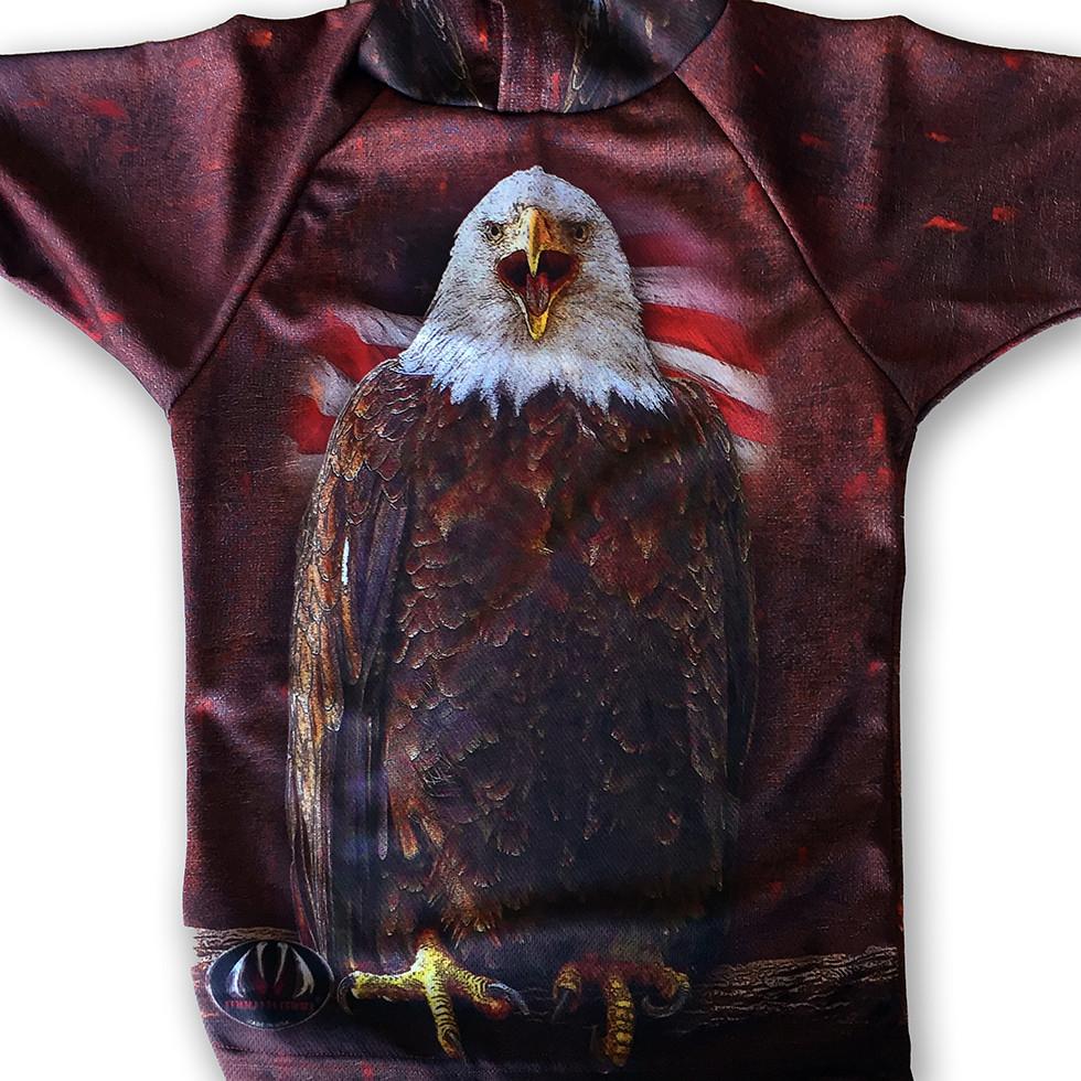 Mouthman - BALD EAGLE USA Hoodie Sport Shirt by MOUTHMAN® - ADULT SIZES AVAILABLE! -