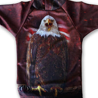 Thumbnail for Mouthman - BALD EAGLE USA Hoodie Sport Shirt by MOUTHMAN® - ADULT SIZES AVAILABLE! -