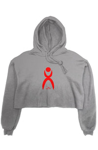 Thumbnail for crop fleece hoodie R2