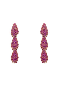 Thumbnail for LATELITA - Arabelle Ruby Pink Earrings Rosegold -